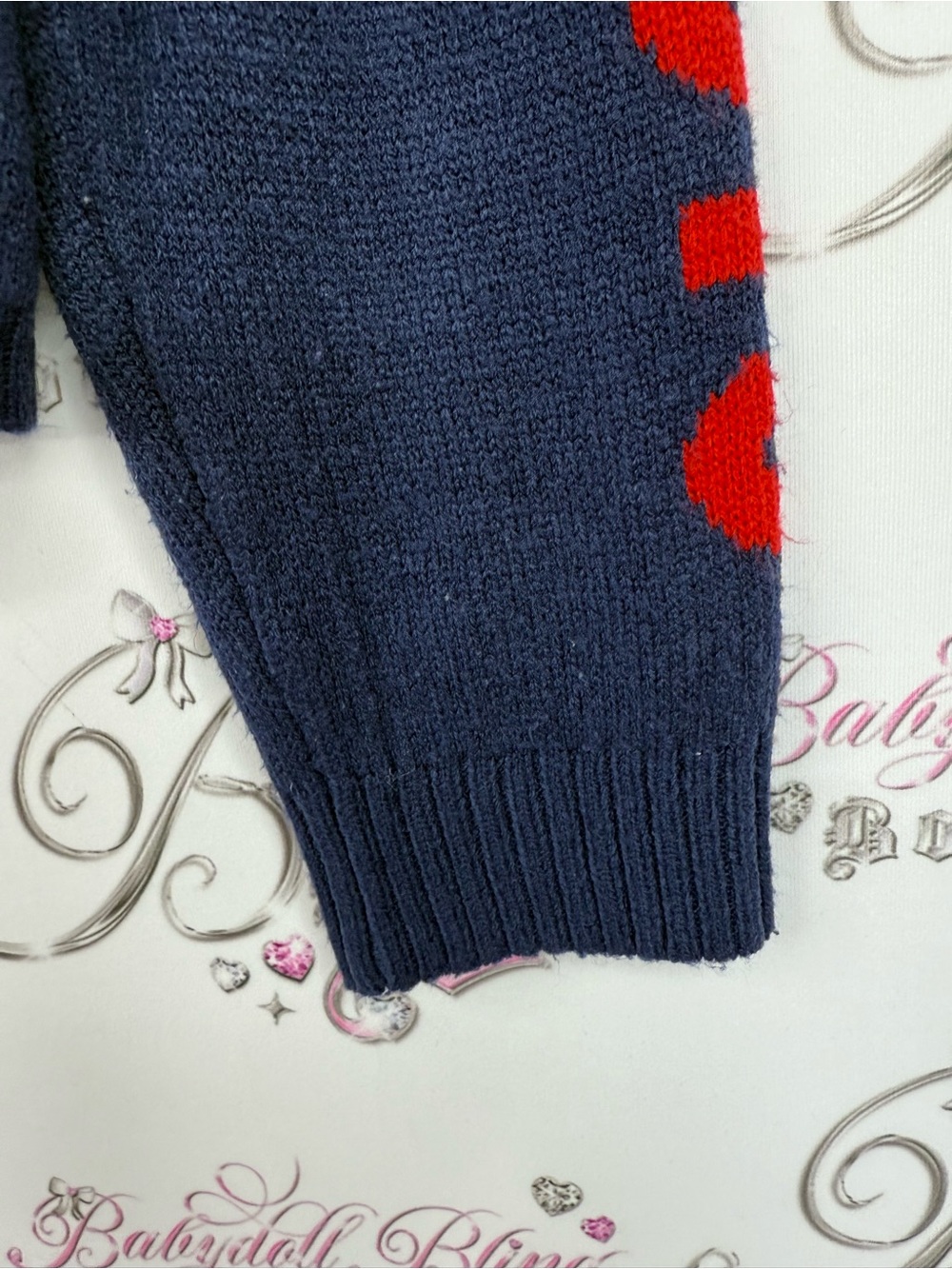 Peanuts knit snoopy sweater Navy Snoopy Graphic Crewneck Sweater Peanuts Design - Picture 6 of 10